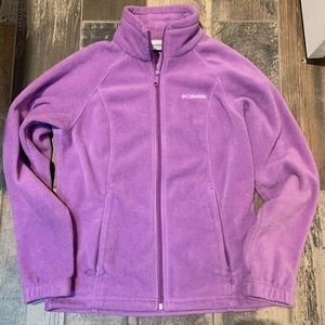 Columbia Purple Fleece Jacket. Size: Petite Small